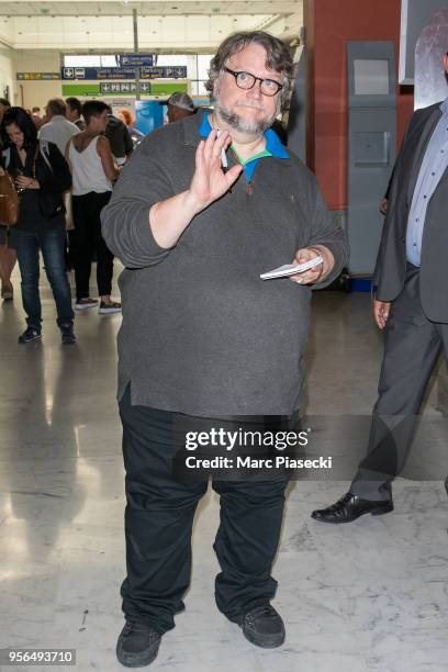 Director Guillermo del Toro is seen during the 71st annual Cannes Film Festival at Nice Airport on May 9, 2018 in Nice, France.