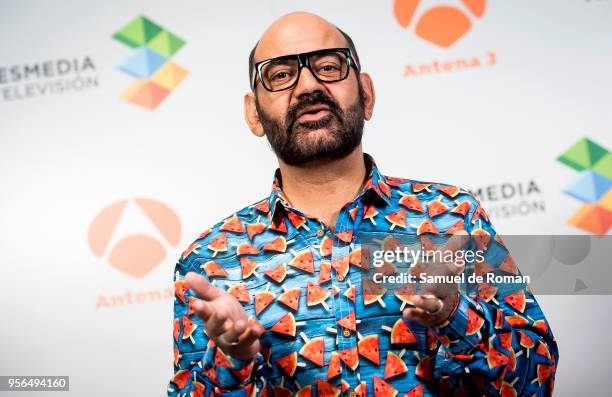 Jose Corbacho attends during 'La Noche de Rober' Tv Show Presentation on May 9, 2018 in Madrid, Spain.