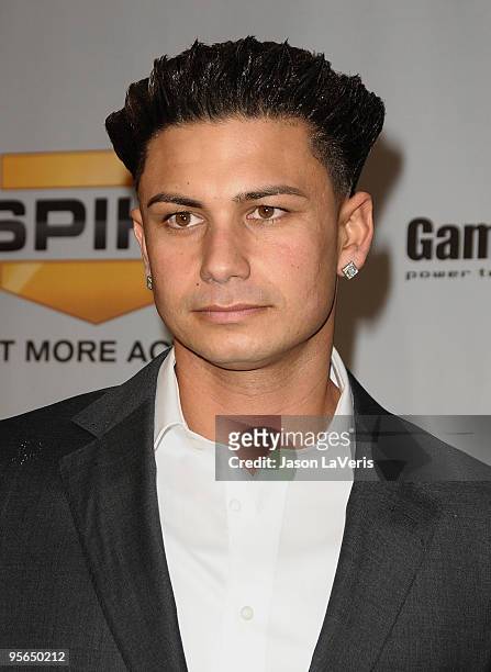 Personality Pauly Delvecchio attends Spike TV's 7th annual Video Game Awards at Nokia Theatre L.A. Live on December 12, 2009 in Los Angeles,...