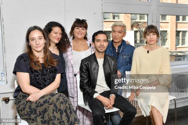 Raina Penchansky, Lauren Sherman, Nicolette Mason, Imran Amed, Bryan Grey Yambao and Gigi Guerra attend an intimate discussion hosted by The Business...