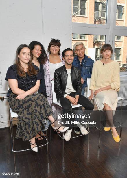 Raina Penchansky, Lauren Sherman, Nicolette Mason, Imran Amed, Bryan Grey Yambao and Gigi Guerra attend an intimate discussion hosted by The Business...