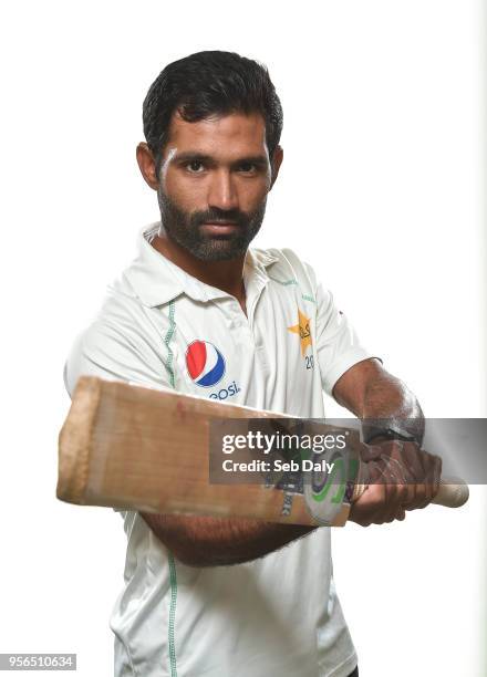 Dublin , Ireland - 9 May 2018; Asad Shafiq of Pakistan. Pakistan Cricket Squad Portraits at Malahide Cricket Club in Dublin.