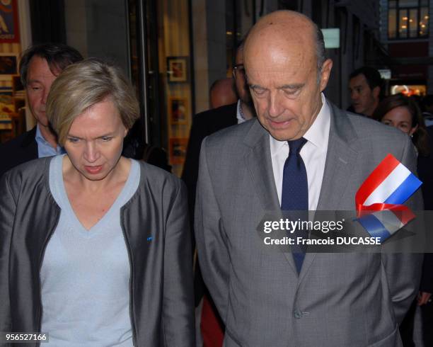 Alain Juppe?, Virginie Calmels lors de l'inauguration de la promenade Sainte Catherine le 8 octobre 2015, Bordeaux, France.