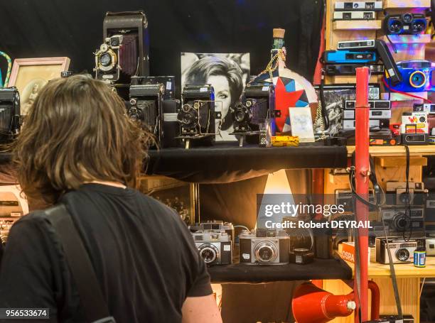 16ème ''Marché de la Mode Vintage'' évènement mode, design & accessoires des années 1950 aux années 1990 à Lyon, le 13 mars 2017, France.