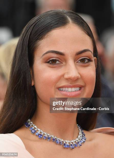 Inanna Sarkis attends the screening of "Yomeddine" during the 71st annual Cannes Film Festival at Palais des Festivals on May 9, 2018 in Cannes,...