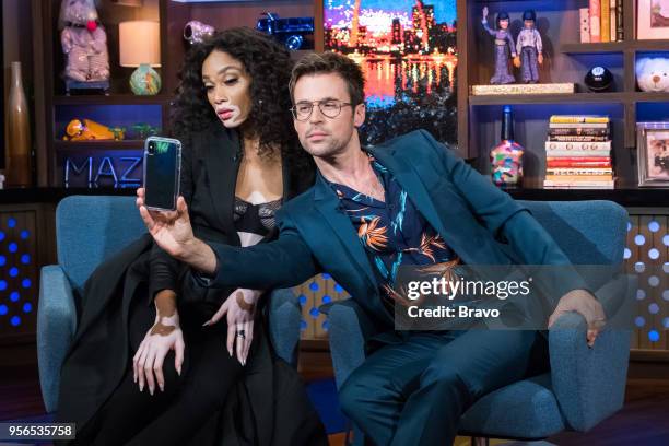 Pictured : Winnie Harlow and Brad Goreski --