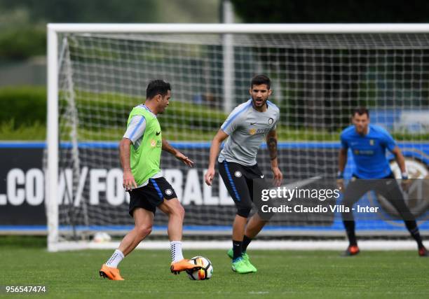 Citadin Martins Eder of FC Internazionale in action during the FC Internazionale training session at the club's training ground Suning Training...