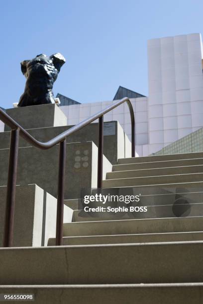 Statue d'Auguste Rodin, LACMA , Musée d'art du comté de Los Angeles le 9 septembre 2016, Californie, Etats-Unis.