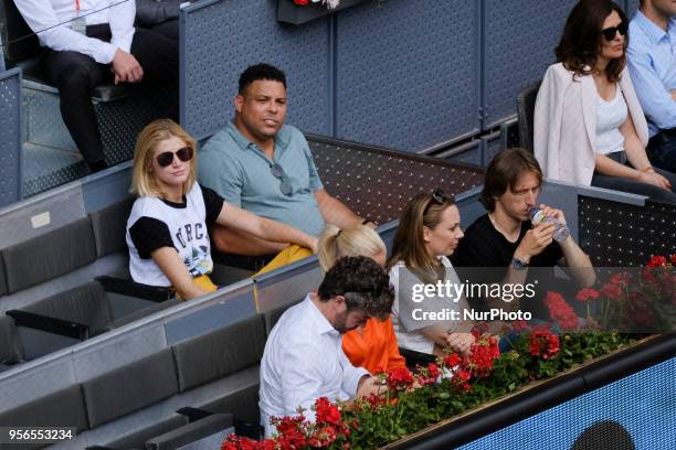 Ronaldo Nazário during day five of the Mutua Madrid Open tennis tournament at the Caja Magica on May 9, 2018 in Madrid, Spain.