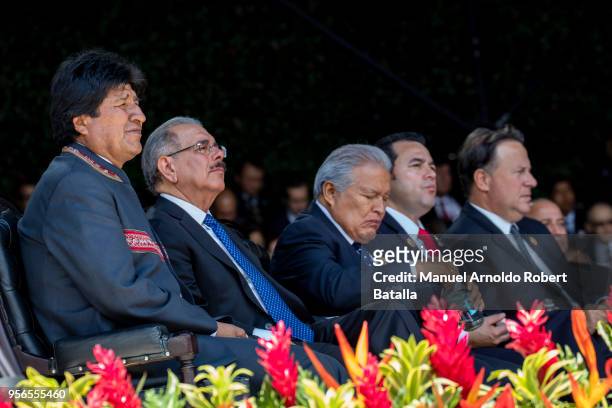 Evo Morales President of Bolivia, Danilo Medina President of Dominican Republic, Salvador Sanchez President of El Salvador, Jimmy Morales President...