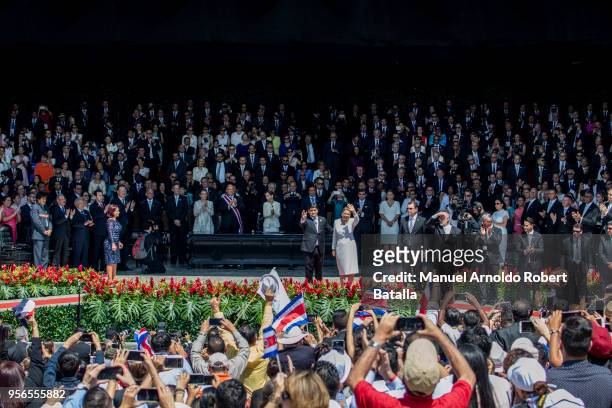 Elected President of Costa Rica Carlos Alvarado and wife Claudia Dobles arrive the Inauguration Day of Costa Rica elected President Carlos Alvarado...