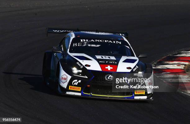 The Emil Frey Lexus Racing RCF GT3 of Albert Costa and Christian Klien drives during the Blancpain GT Series Sprint Cup at Brands Hatch on May 6th,...