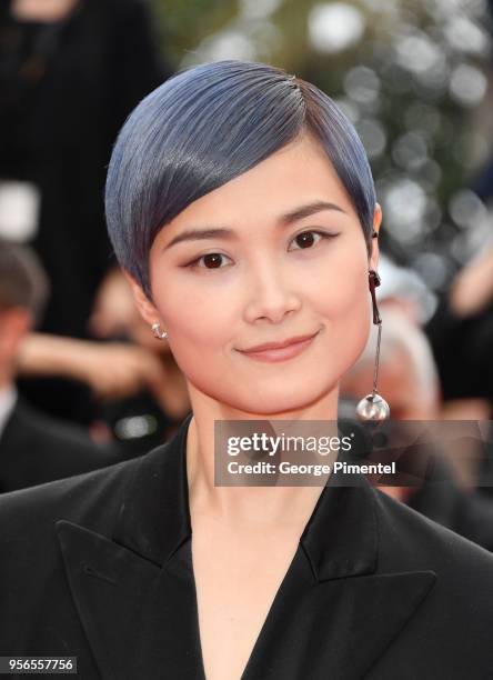 Li Yuchun attends the screening of "Yomeddine" during the 71st annual Cannes Film Festival at Palais des Festivals on May 9, 2018 in Cannes, France.