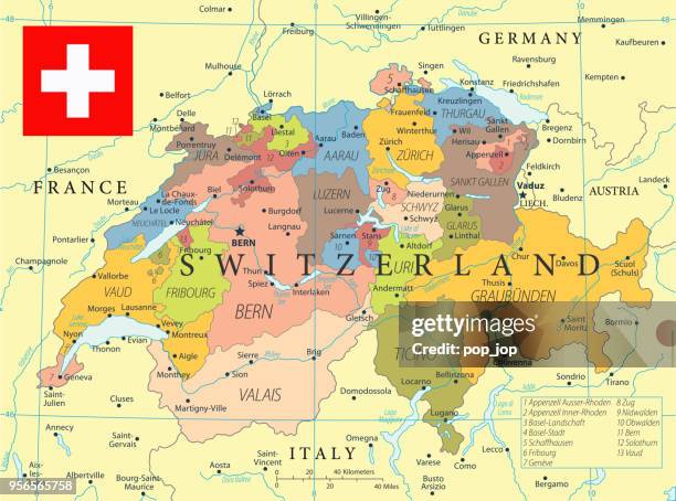 ilustraciones, imágenes clip art, dibujos animados e iconos de stock de 28 - suiza - color2 10 - zurich map