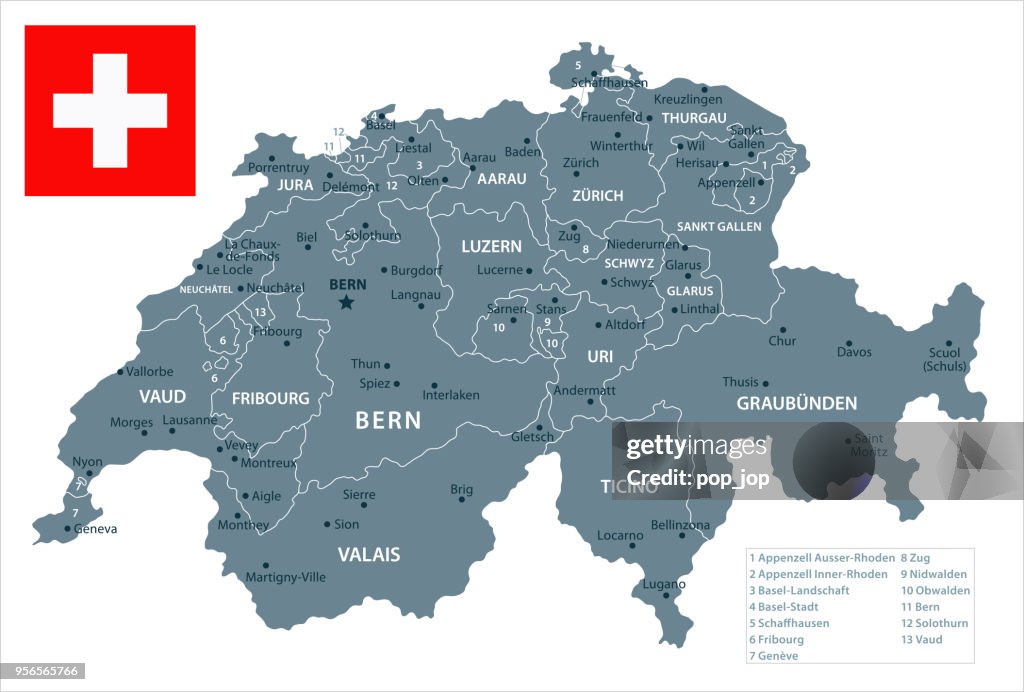 30 - Schweiz - Graustufen isoliert 10