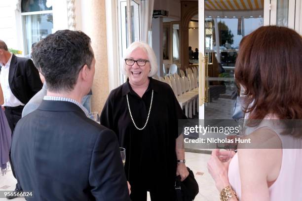 Dean Teri Schwartz attends The Hollywood Reporter & Swarovski Waterschool Premiere during the 71st Annual Cannes Film Festival at Carlton Hotel on...