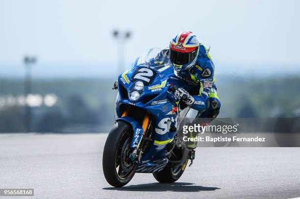 Vincent Philippe riding Suzuki Endurance Racing Team during the 40th Anniversary of 24 Hours of Le Mans 2018, Motorcycle Endurance Race at Circuit...