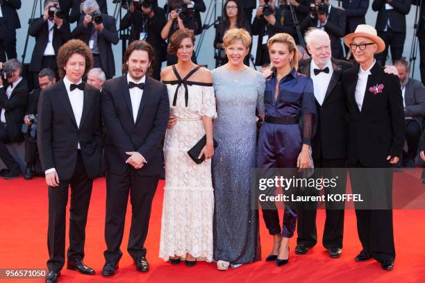 Venezia 74' jury members Michel Franco, Edgar Wright, Anna Mouglalis, Annette Bening, Jasmine Trinca, Yonfan, David Stratton and Ildiko Enyedi,...