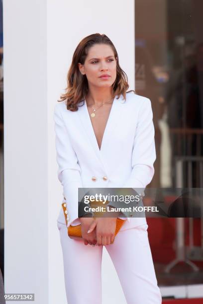 Giulia Vecchio walks the red carpet ahead of the 'Foxtrot' screening during the 74th Venice Film Festival at Sala Grande on September 2, 2017 in...