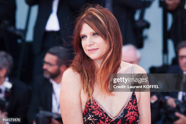 Susanna Nicchiarelli walks the red carpet ahead the Award Ceremony of the 74th Venice Film Festival at Sala Grande on September 9, 2017 in Venice,...