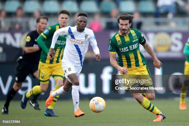 Edouard Duplan of ADO Den Haag during the Dutch Eredivisie match between Vitesse v ADO Den Haag at the GelreDome on May 12, 2018 in Arnhem Netherlands