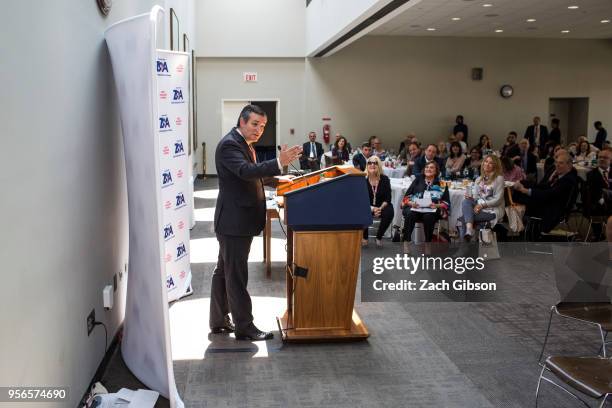 Sen. Ted Cruz speaks during an event hosted by the Zionist Organization of America on Capitol Hill on May 9, 2018 in Washington, DC.