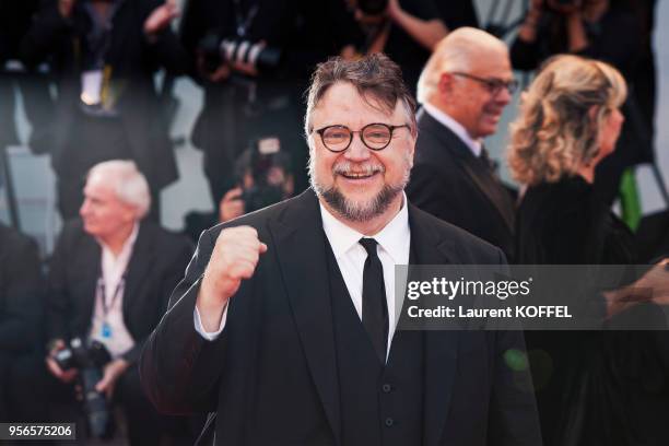 Guillermo del Toro walks the red carpet ahead the Award Ceremony of the 74th Venice Film Festival at Sala Grande on September 9, 2017 in Venice,...