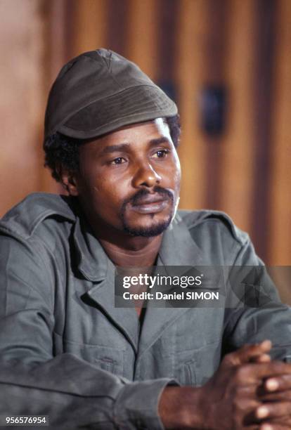 Hissène Habré à la fin des années 1970 à Ndjamena au Tchad.