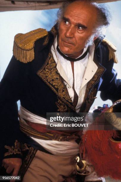 Michel Piccoli dans le film "Adieu Bonaparte" de Youssef Chahine en juin 1984 en Egypte.