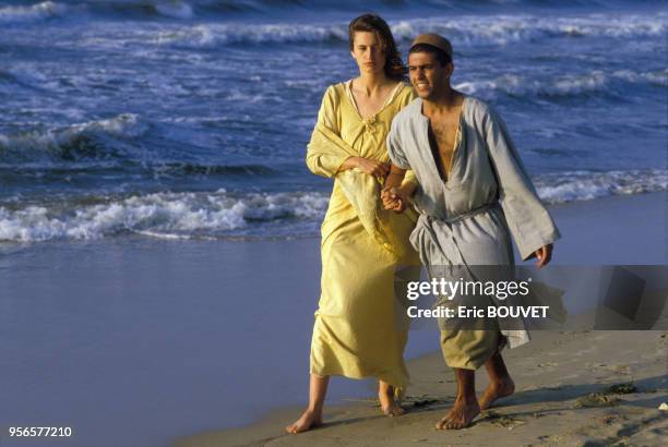 Tournage du film "Adieu Bonaparte" de Youssef Chahine en juin 1984 en Egypte.