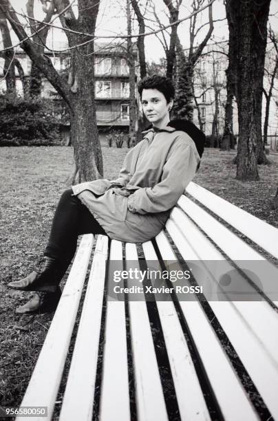 Portrait de Béatrice Piccini, infirmière en février 1999 en France.