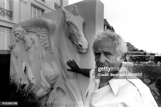 Norman Mailer au festival du cinéma américain à Deauville, France, en septembre 1982.