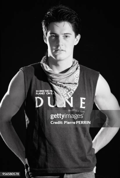 Kyle MacLachlan, acteur, lors du tournage du film 'Dune' en décembre 1984 à Londres, Royaume-Uni.