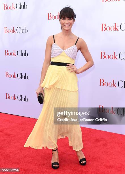 Actress Katie Aselton arrives at the premiere of Paramount Pictures' 'Book Club' at Regency Village Theatre on May 6, 2018 in Westwood, California.