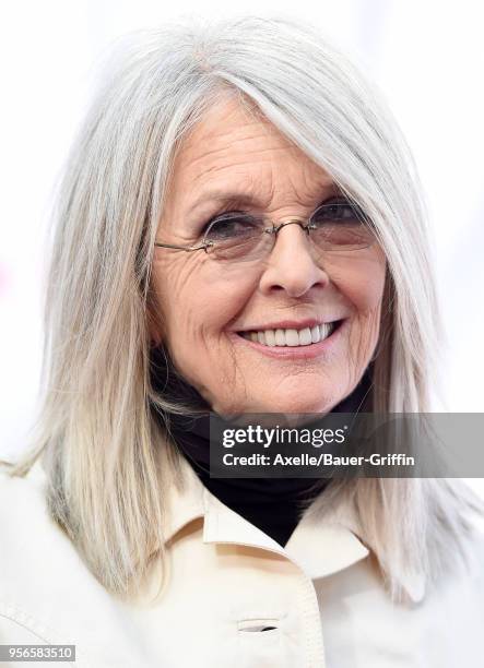Actress Diane Keaton arrives at the premiere of Paramount Pictures' 'Book Club' at Regency Village Theatre on May 6, 2018 in Westwood, California.