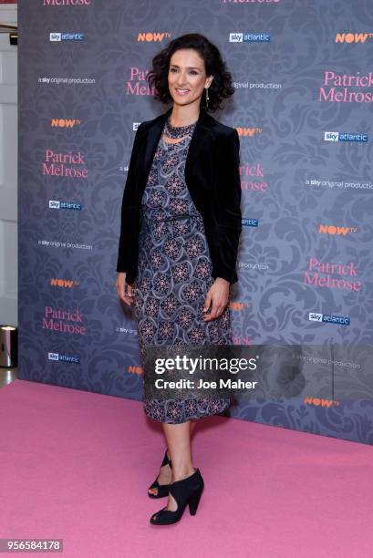 Indira Varma attends the launch of 'Patrick Melrose' at Searcys Knightsbridge on May 9, 2018 in London, England.