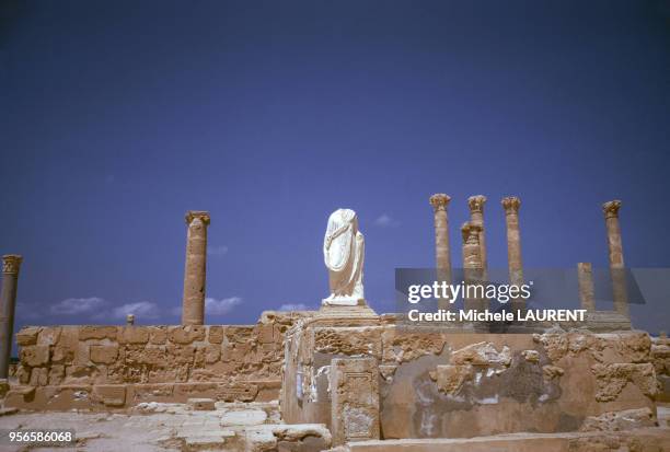 Ruines antiques en septembre 1973 en Libye.