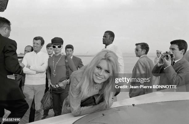 Brigitte Bardot lors du tournage du film 'Shalako' réalisé par Edward Dmytryk en mars 1968, Espagne.