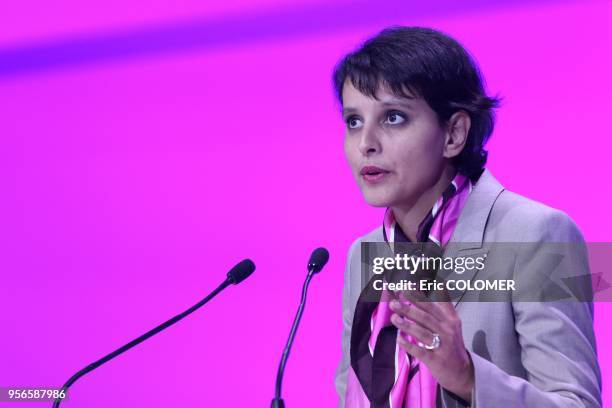 Government Spokesperson and French Minister of Women's Rights Najat Vallaud-BelKacem attends at the 2012 Women's Forum Global Meeting on October 10,...