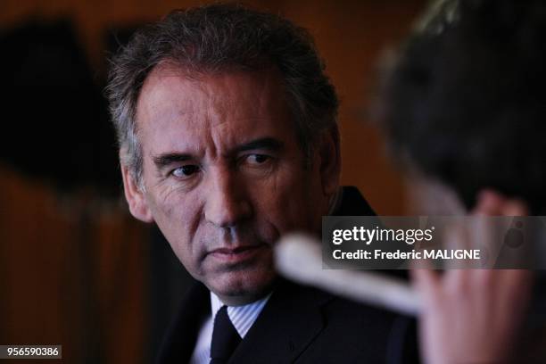 Francois Bayrou, candidate for presidential election, MODEM party leader during a meeting inToulouse, France on February 11,2012.