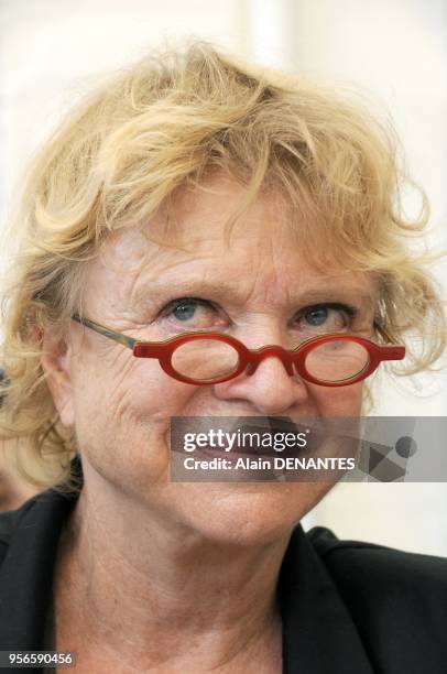 Eva Joly and Nicolas Hulot, the two candidates for the "Europe Ecologie-Les Verts" Green party primary elections before France's 2012 presidential...