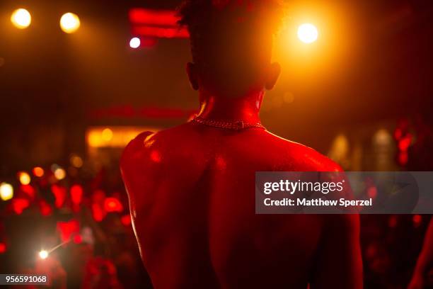 Desiigner is seen performing at Emporium Arcade Bar on May 7, 2018 in Chicago, Illinois.