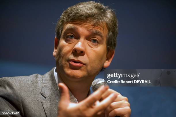 Arnaud Montebourg aux journées de l'Economie le 10 novembre 2016 à Lyon, France.