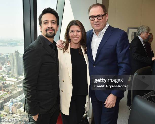 Composer, Lyricist and Actor Lin-Manuel Miranda, Town and Country Editor-in-Chief Stellene Volandes, and Hearst Magazine President David Carey attend...