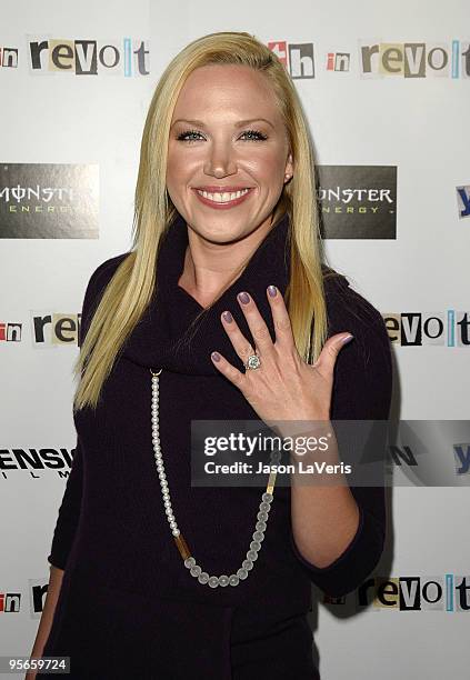 Actress Adrienne Frantz attends the premiere of "Youth In Revolt" at Mann Chinese 6 on January 6, 2010 in Los Angeles, California.