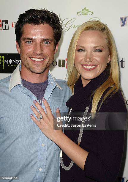 Actress Adrienne Frantz and guest attend the premiere of "Youth In Revolt" at Mann Chinese 6 on January 6, 2010 in Los Angeles, California.