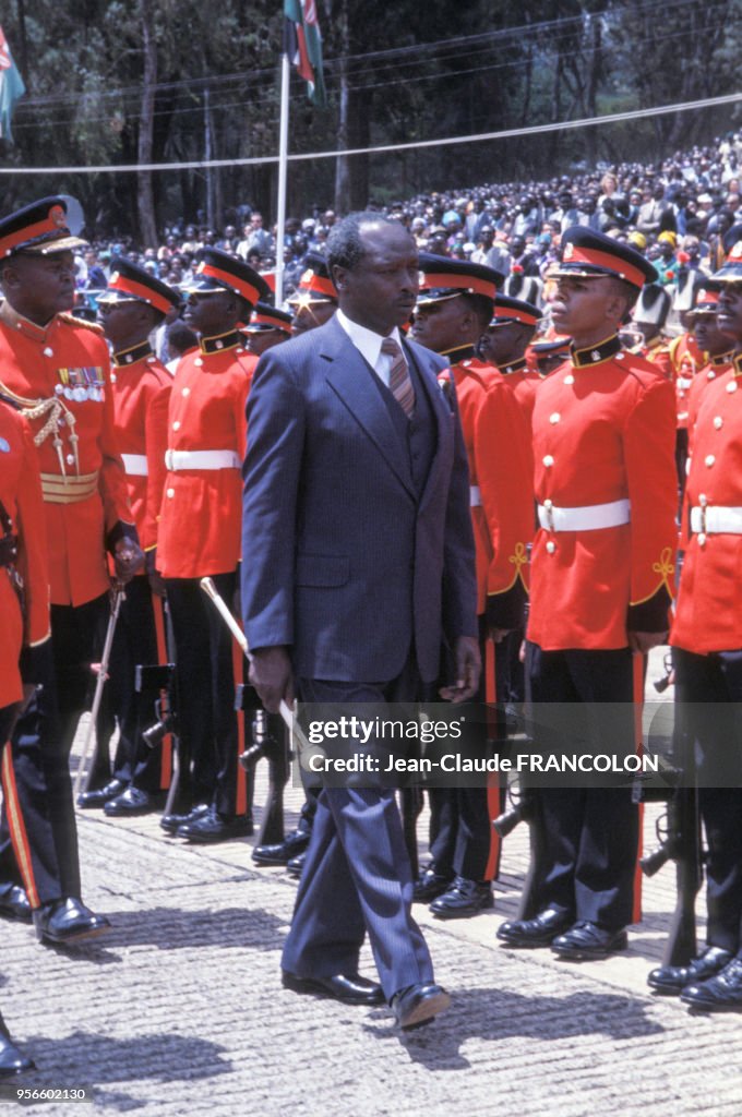 Portrait du président kenyan Arap Moi