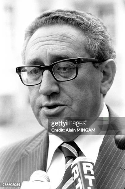 Henry Kissinger, ex-secrétaire d'État des États-Unis, le 3 septembre 1979 à Bruxelles, Belgique.