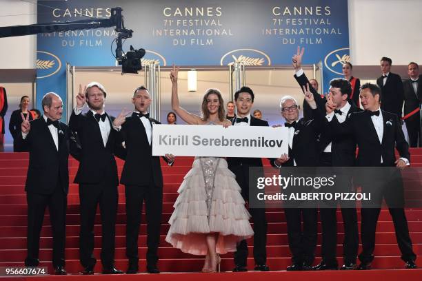 President of the Cannes Film Festival Pierre Lescure, Russian producer Ilya Stewart, Russian actor Roma Zver, Russian actress Irina Starshenbaum,...