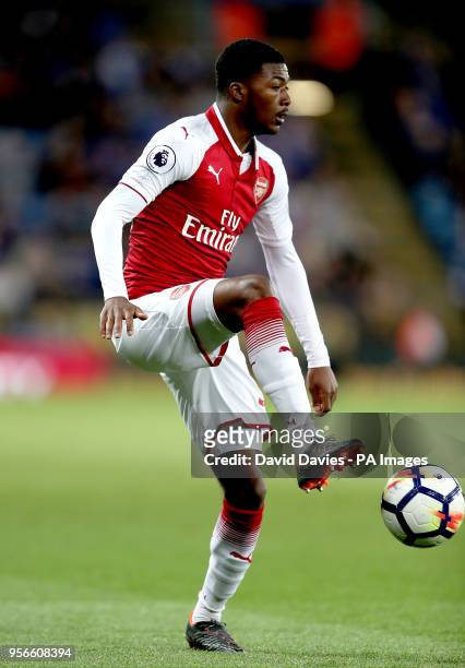 Arsenal's Ainsley Maitland-Niles during the Premier League match at the King Power Stadium, Leicester.